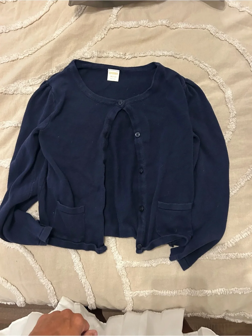 Gymboree Navy Button-Up Cardigan Sweater